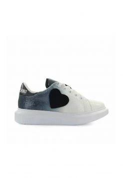 Il più economico 👏 Love Moschino PAILLETTES - 👟 Sneakers Basse - Bianco Nero, Donna 👍