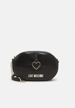 Nuovo di zecca β Love Moschino HEART CAMERA BAG - Borsa A Tracolla - Black, Donna π
