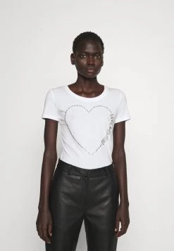 Il più economico ❤️ Love Moschino T-shirt Con Stampa - Optical White, Donna 👍