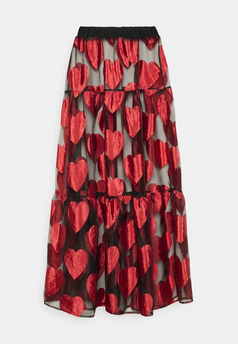Nuovo di zecca π Love Moschino Gonna Lunga - Nero/red, Donna β€οΈ 2 Nuovo di zecca π Love Moschino Gonna Lunga - Nero/red, Donna β€οΈ - immagine 2