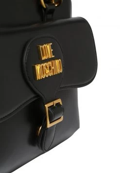Nuovo 🔔 Love Moschino MIT LABEL PLATE - Borsa A Tracolla - Nero, Donna 💯 -Vendite Love Moschino 44978b09f30743d083d2174906cd3cdf
