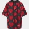 Nuovo di zecca ❤️ Love Moschino T-shirt Con Stampa - Nero/red, Donna 🛒