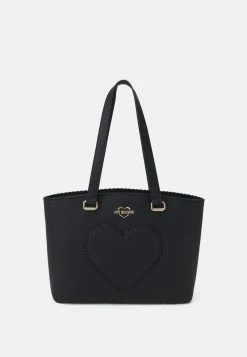 Acquistare 😍 Love Moschino LACED HEART - Shopping Bag - Nero, Donna ✔️