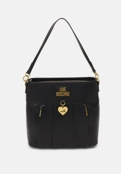 Offerte 😍 Love Moschino SOFT CHARM SCARVED HOBO - Borsa A Mano - * Nero, Donna 🎁