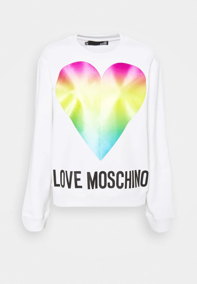 Vendita all'ingrosso π Love Moschino Felpa - Optical White, Donna β€οΈ 5 Vendita all'ingrosso π Love Moschino Felpa - Optical White, Donna β€οΈ - immagine 5