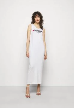 Nuovo di zecca π Love Moschino Abito In Maglia - Optical White, Donna π