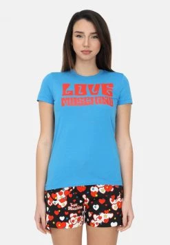 Offerte 🥰 Love Moschino T-shirt Con Stampa - Azure, Donna 🔔 -Vendite Love Moschino 4d03b639ad3d45598422eeb37d0ad8e7