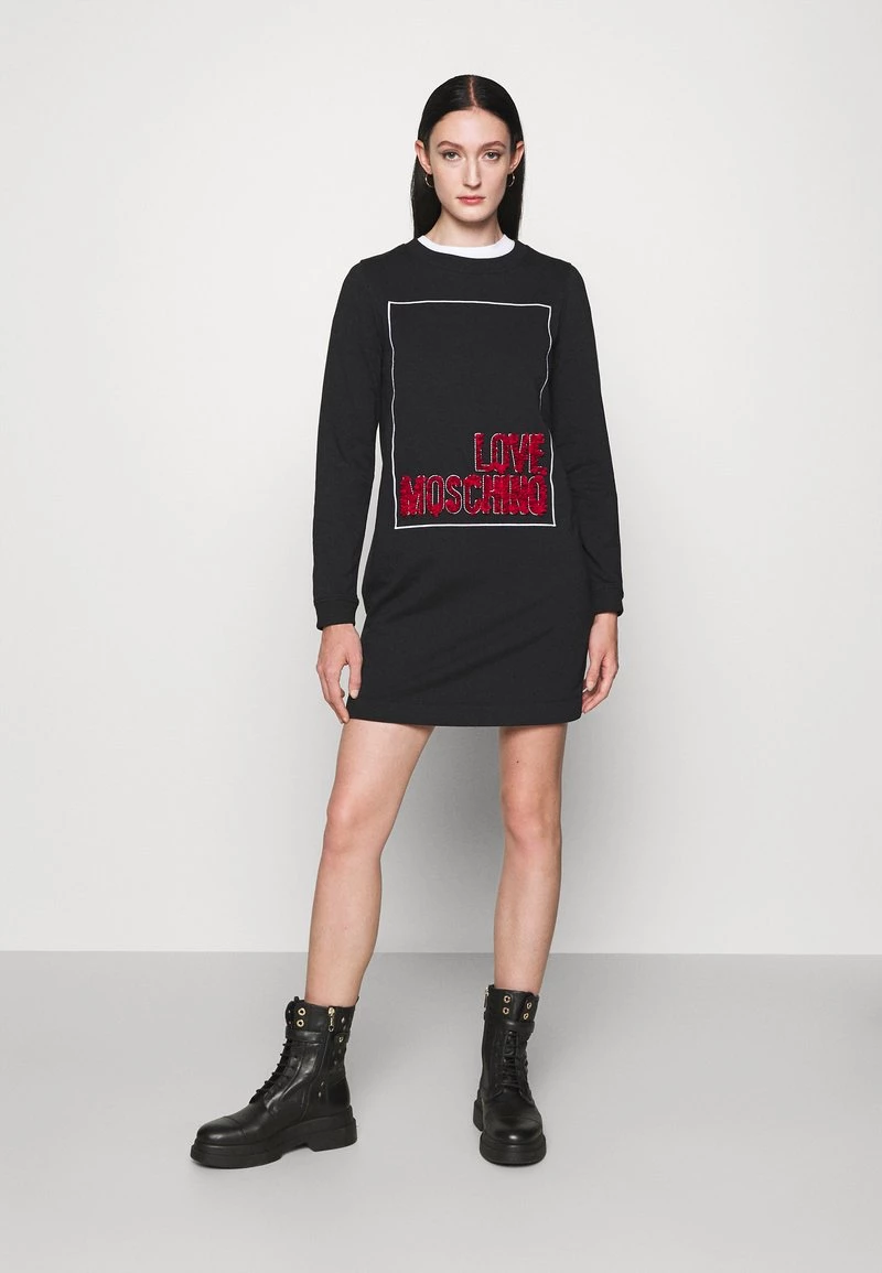 Sconto π Love Moschino Vestito Estivo - Black, Donna β¨ 1 Sconto π Love Moschino Vestito Estivo - Black, Donna β¨