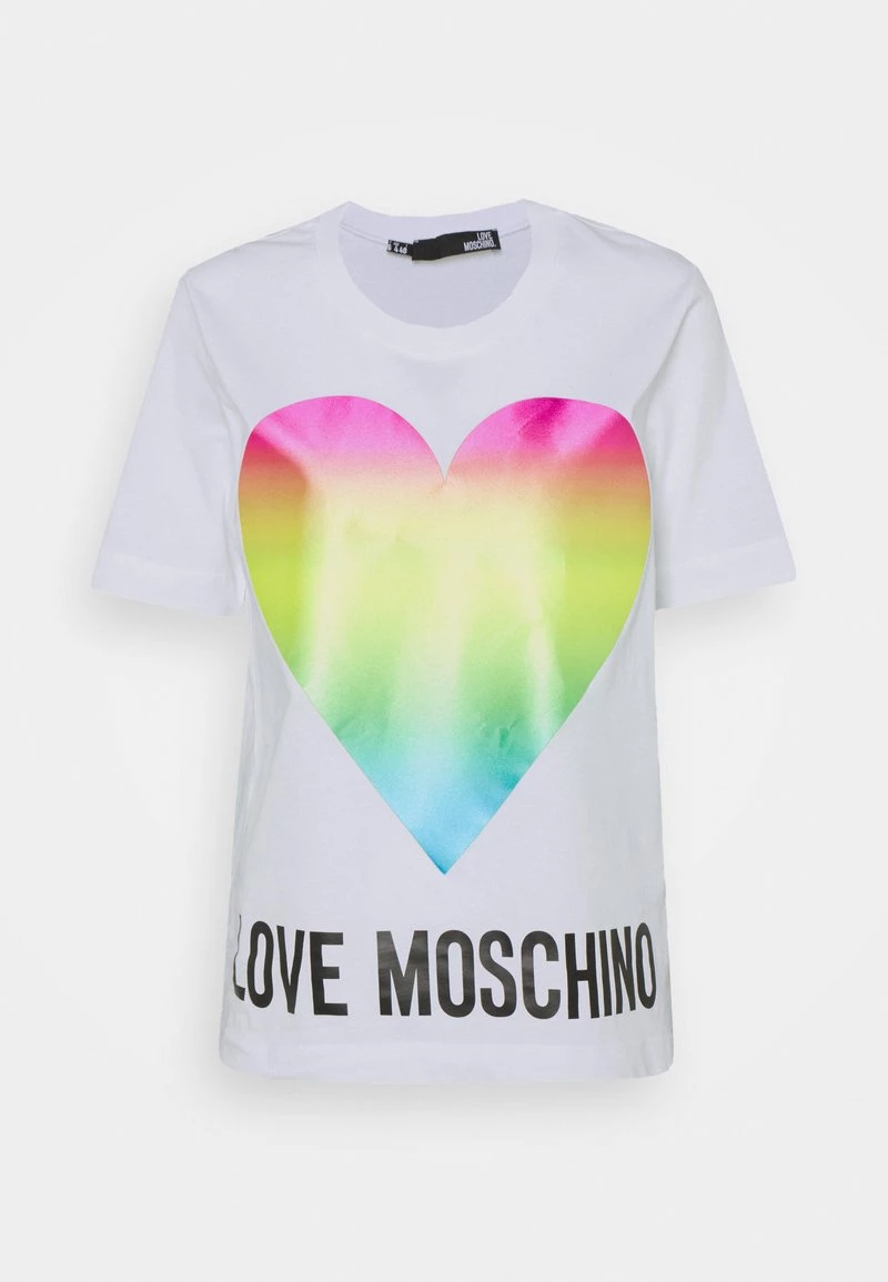 Vendita all'ingrosso π Love Moschino T-shirt Con Stampa - Optical White, Donna π 7 Vendita all'ingrosso π Love Moschino T-shirt Con Stampa - Optical White, Donna π - immagine 7