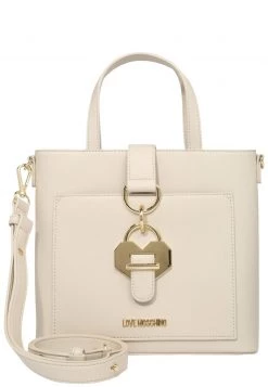 Presa 🧨 Love Moschino GOLDFARBENEN DETAILS - Borsa A Mano - Avorio, Donna ✔️