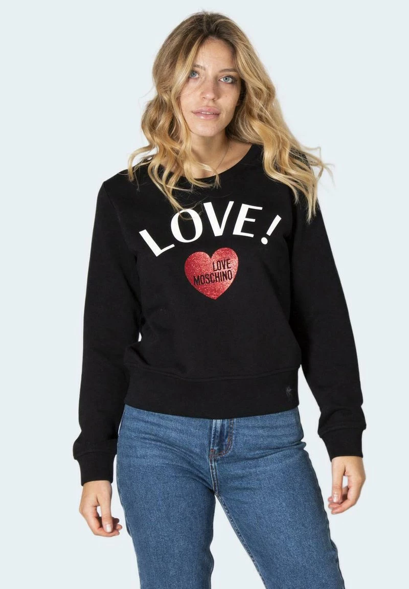 Miglior prezzo π Love Moschino Felpa - Black, Donna π 1 Miglior prezzo π Love Moschino Felpa - Black, Donna π