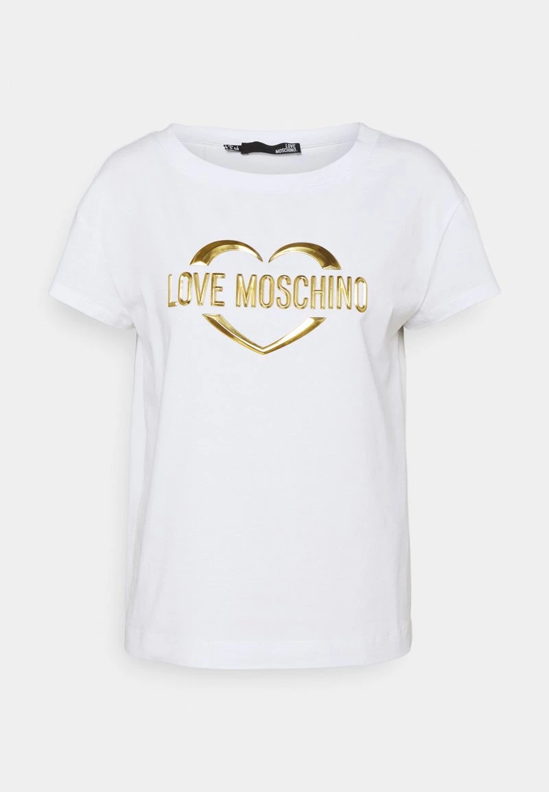 Il più economico 💯 Love Moschino T-shirt Con Stampa - Optical White, Donna 👍 6 Il più economico 💯 Love Moschino T-shirt Con Stampa - Optical White, Donna 👍 - immagine 6