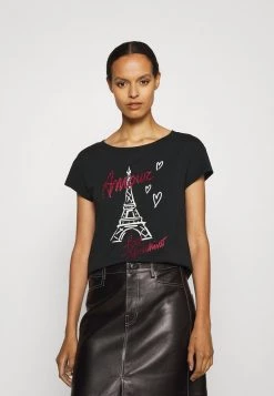 Vendita all'ingrosso π€© Love Moschino T-shirt Con Stampa - Black, Donna π