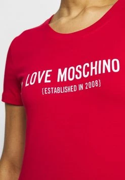Vendita lampo ⌛ Love Moschino T-shirt Con Stampa - Red, Donna 🔔 -Vendite Love Moschino 56ee1bc954b14882b1d59998021c3b02