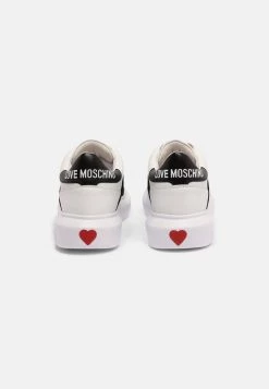 Acquistare 💯 Love Moschino MIT LABEL DETAILS - 👟 Sneakers Basse - White / Black, Donna 🥰 -Vendite Love Moschino 5838f157cfa448ddbc69bd87205e4b12