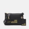 Migliore vendita 🧨 Love Moschino LOGO WEBBING - Borsa A Tracolla - Nero, Donna 🎁