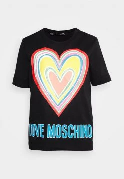 Le migliori recensioni di 🌟 Love Moschino T-shirt Con Stampa - Black, Donna 🎉