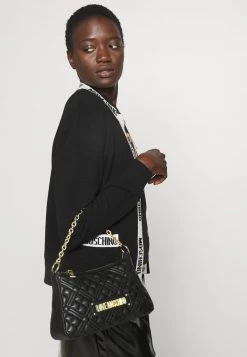 Sconto 🌟 Love Moschino QUILTED POUCHETTE - Borsa A Mano - Nero, Donna 🌟