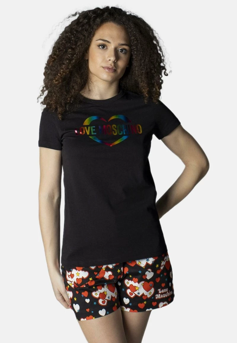 Sconto 👍 Love Moschino MAGLIETTA W4F732HM3876 - T-shirt Con Stampa - Black, Donna ❤️ 1 Sconto 👍 Love Moschino MAGLIETTA W4F732HM3876 - T-shirt Con Stampa - Black, Donna ❤️