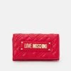 Vendita lampo 🔔 Love Moschino QUILTED LOGO FLAP WALLET - Portafoglio - Rosso, Donna 👏