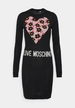 Miglior prezzo 🧨 Love Moschino Abito In Maglia - Black, Donna 🔥 -Vendite Love Moschino 5ce39734067e4df19707dd60696eb88b
