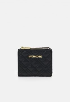 Bilancio ❤️ Love Moschino QUILTED TOP ZIP WALLET - Portafoglio - Nero, Donna ⭐