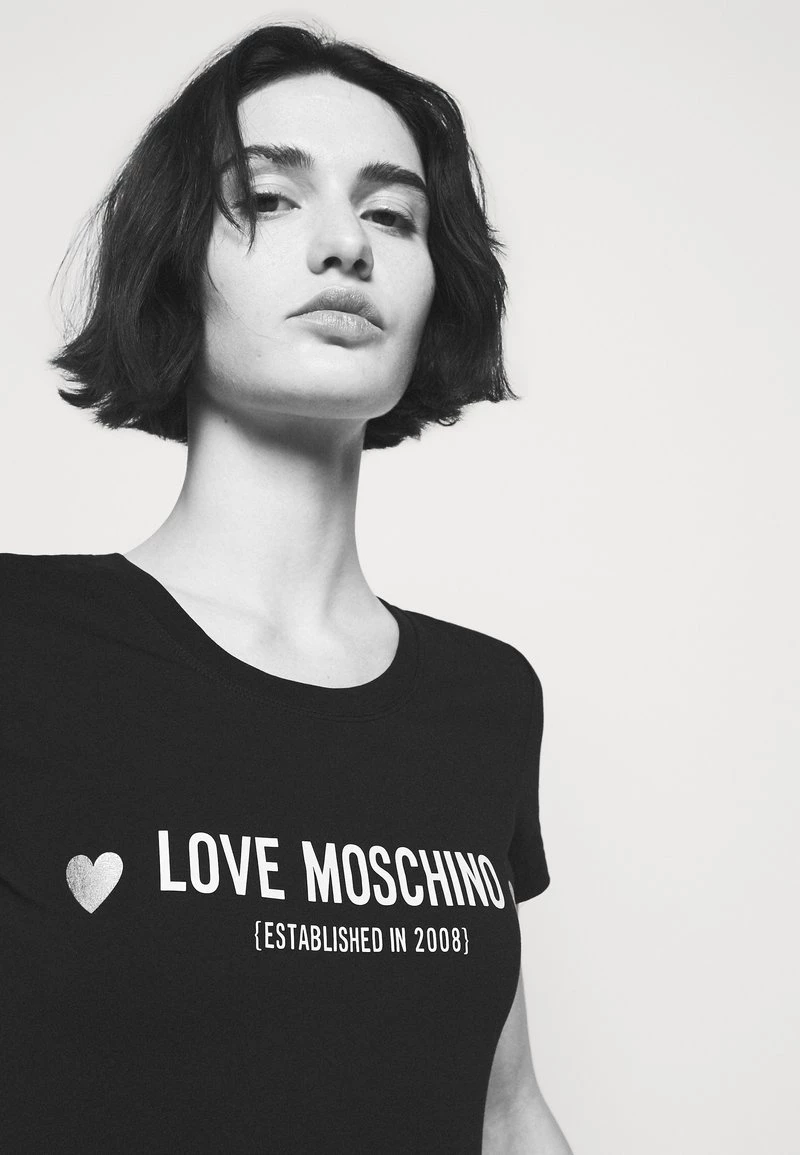 Vendita all'ingrosso π Love Moschino T-shirt Con Stampa - Black, Donna π― 4 Vendita all'ingrosso π Love Moschino T-shirt Con Stampa - Black, Donna π― - immagine 4