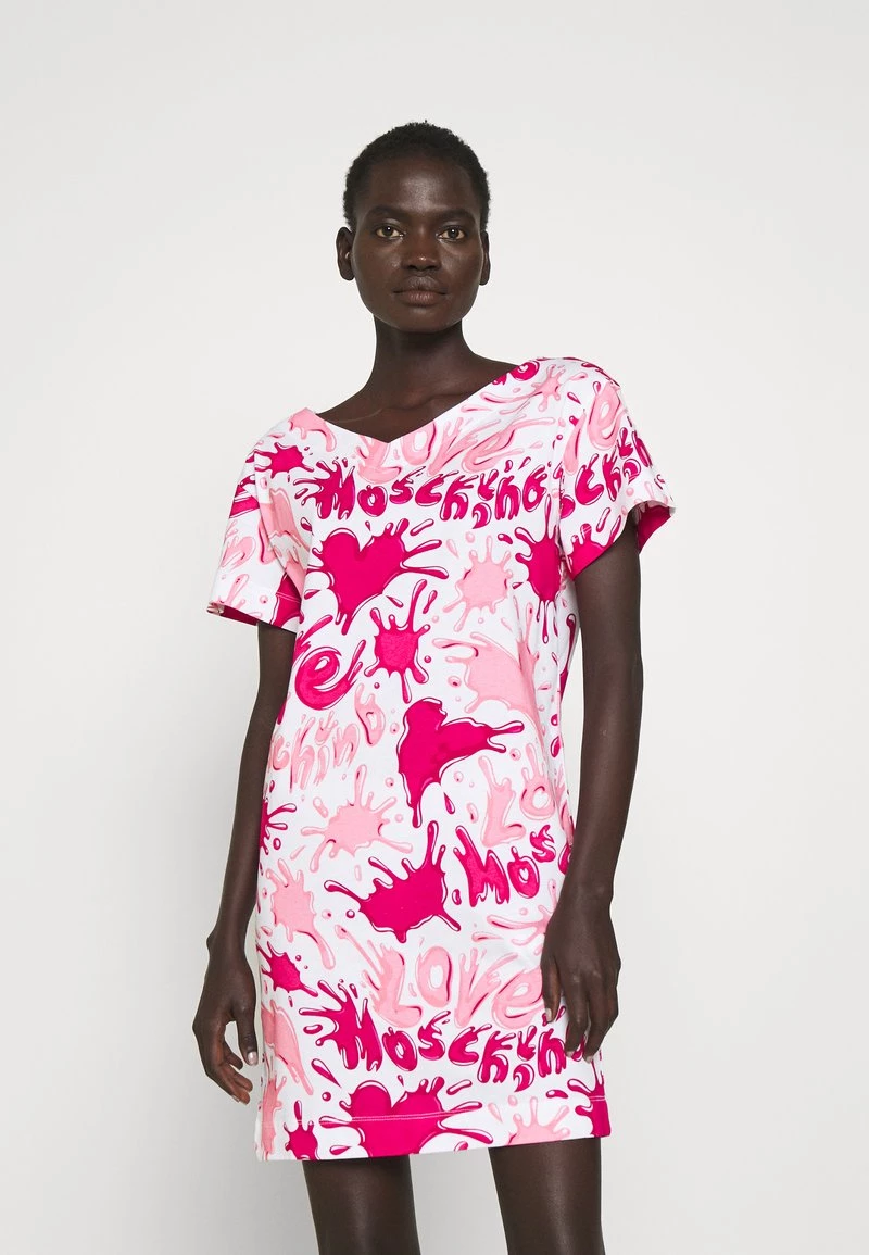 Promo β Love Moschino Vestito Di Maglina - Rosa, Donna π 1 Promo β Love Moschino Vestito Di Maglina - Rosa, Donna π