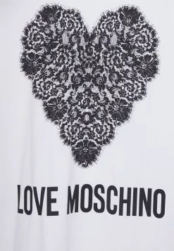 I primi 10 😀 Love Moschino Vestito Di Maglina - Optical White, Donna 🎉 -Vendite Love Moschino 69c5be69648542d985109047cddcfd8b