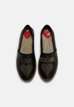 Nuovo 🤩 Love Moschino MIT NIETEN-DETAIL - Espadrillas - Nero, Donna 😍 -Vendite Love Moschino 6d06a63ed17e454fbe28956033111616