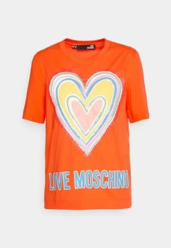 Buono ✔️ Love Moschino T-shirt Con Stampa - Orange, Donna 🧨 8 Buono ✔️ Love Moschino T-shirt Con Stampa - Orange, Donna 🧨 -Vendite Love Moschino 6d22934119a84d8f9d570c480a38ecf6