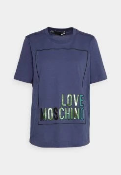 A buon mercato 𧨠Love Moschino T-shirt Con Stampa - Blue, Donna π