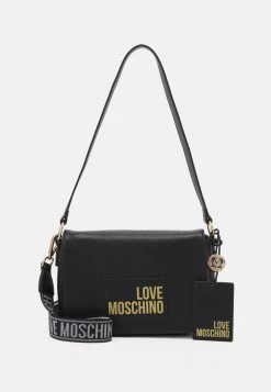 Bilancio 💯 Love Moschino LOGO WEBBING STRAP CROSSBODY - Borsa A Tracolla - Nero, Donna 🛒
