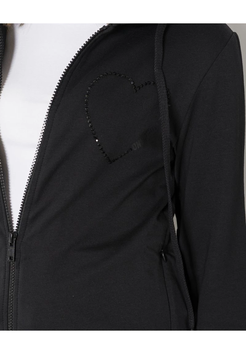 Nuovo di zecca π₯ Love Moschino Felpa Con Zip - Black, Donna π 3 Nuovo di zecca π₯ Love Moschino Felpa Con Zip - Black, Donna π - immagine 3