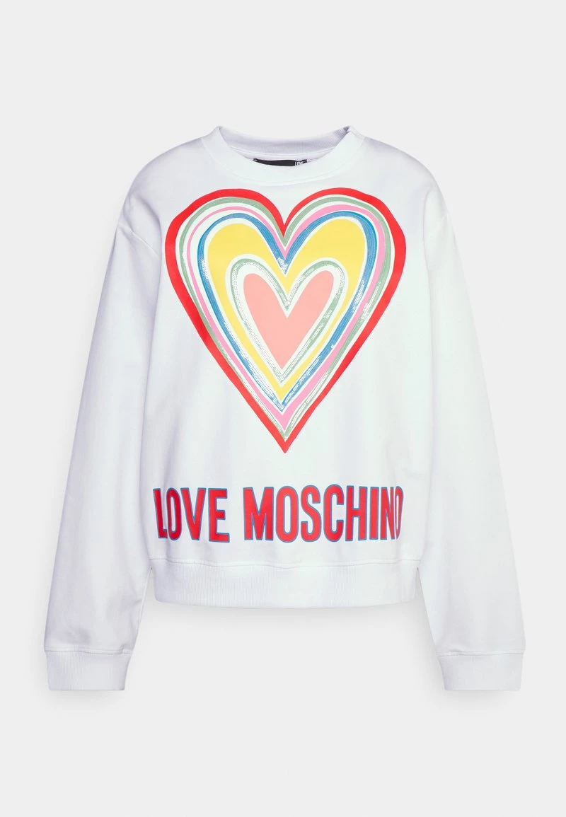 Acquistare ⌛ Love Moschino Felpa - Optical White, Donna ⭐ 1 Acquistare ⌛ Love Moschino Felpa - Optical White, Donna ⭐