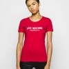 Vendita lampo ⌛ Love Moschino T-shirt Con Stampa - Red, Donna 🔔
