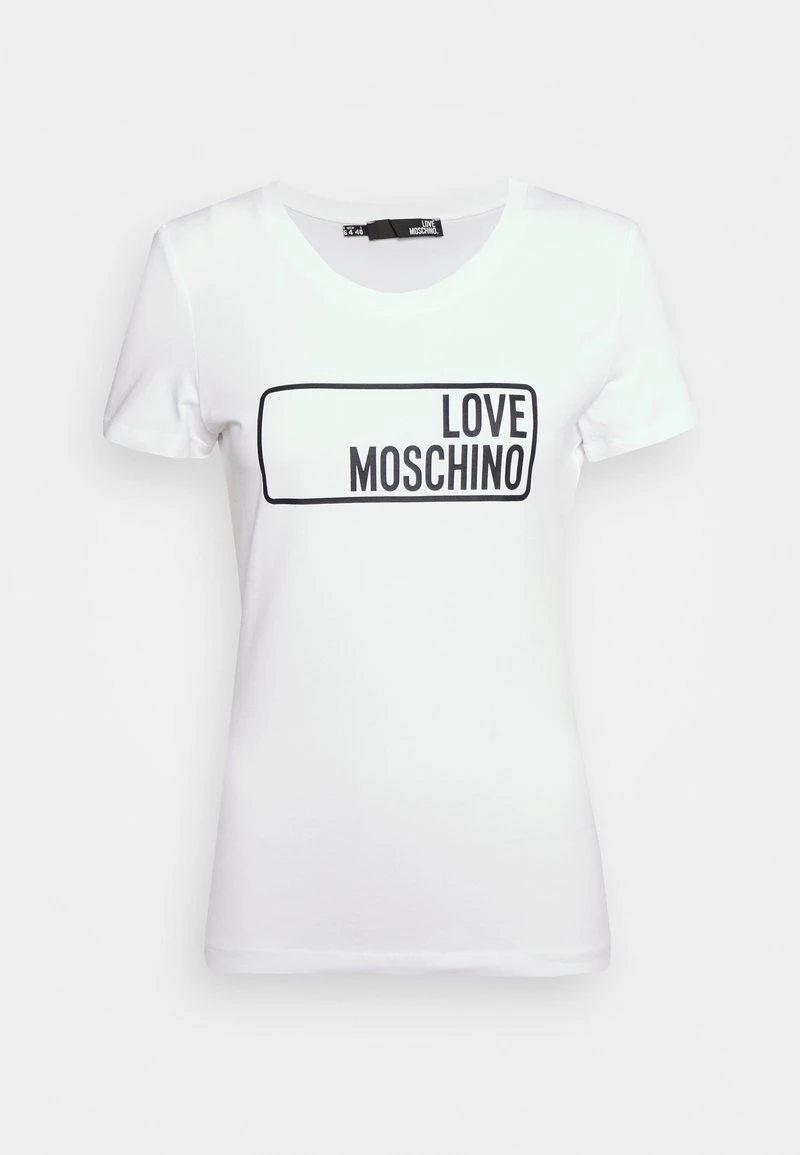 Sconto π Love Moschino T-shirt Con Stampa - Optical White, Donna β 6 Sconto π Love Moschino T-shirt Con Stampa - Optical White, Donna β - immagine 6