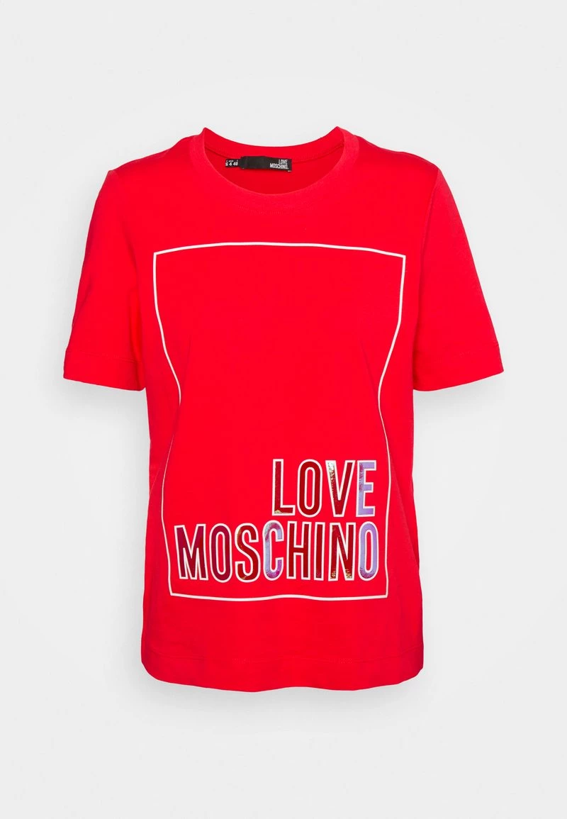 A buon mercato π Love Moschino T-shirt Con Stampa - Red, Donna π 6 A buon mercato π Love Moschino T-shirt Con Stampa - Red, Donna π - immagine 6