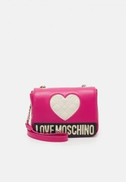 I primi 10 🥰 Love Moschino CHAIN BIG QUILTED HEART CROSSBODY - Borsa A Tracolla - Fantasy Color, Donna 🌟