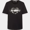 Buono ✔️ Love Moschino T-shirt Con Stampa - Black, Donna 🎁