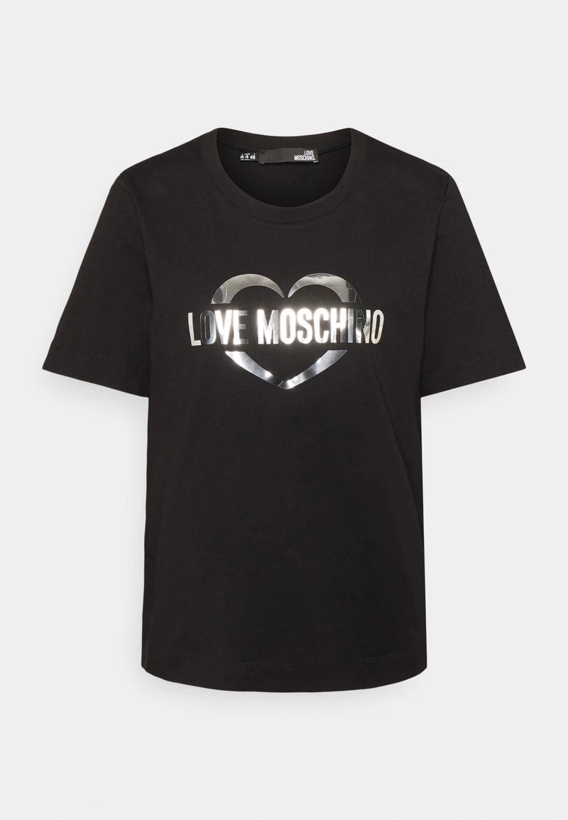 Buono βοΈ Love Moschino T-shirt Con Stampa - Black, Donna π 1 Buono βοΈ Love Moschino T-shirt Con Stampa - Black, Donna π