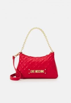 A buon mercato π Love Moschino QUILTED LOGO CHAIN POUCHETTE - Borsa A Mano - Rosso, Donna π§¨