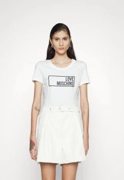 Sconto 😉 Love Moschino T-shirt Con Stampa - Optical White, Donna ⭐