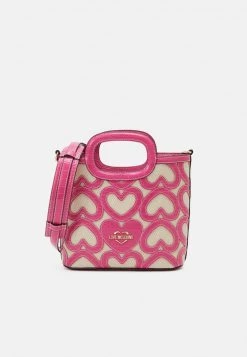 Miglior prezzo 🔔 Love Moschino MULTI QUILT HEARTED 👜 HANDBAG - Borsa A Mano - Pink, Donna 🔔