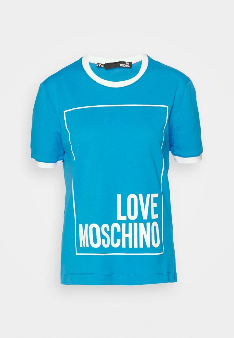 Vendita calda 🥰 Love Moschino T-shirt Con Stampa - Light Blue, Donna ❤️ 5 Vendita calda 🥰 Love Moschino T-shirt Con Stampa - Light Blue, Donna ❤️ - immagine 5