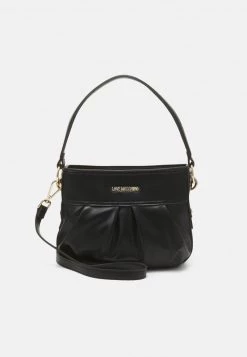 Offerte 🔔 Love Moschino RUCHED STITCHING SHOULDER BAG - Borsa A Mano - Nero, Donna 😉