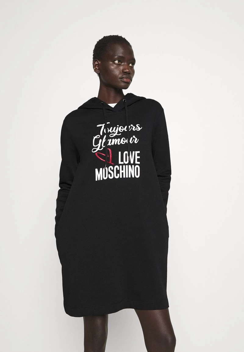 Sconto β Love Moschino Vestito Estivo - Black, Donna π 1 Sconto β Love Moschino Vestito Estivo - Black, Donna π