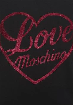 Buono 👍 Love Moschino T-shirt Con Stampa - Black, Donna 👏 -Vendite Love Moschino 848c2f9d7c694a7e93cadc7c58f616ce