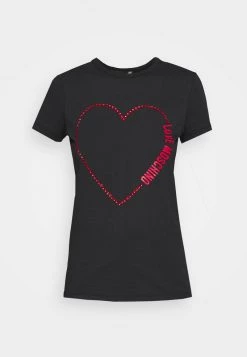 Promo ⌛ Love Moschino T-shirt Con Stampa - Black, Donna 🧨 -Vendite Love Moschino 85648fb70ea7457f92c876e09b9543a4