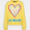 Nuovo 🎁 Love Moschino Felpa - Yellow, Donna ⌛